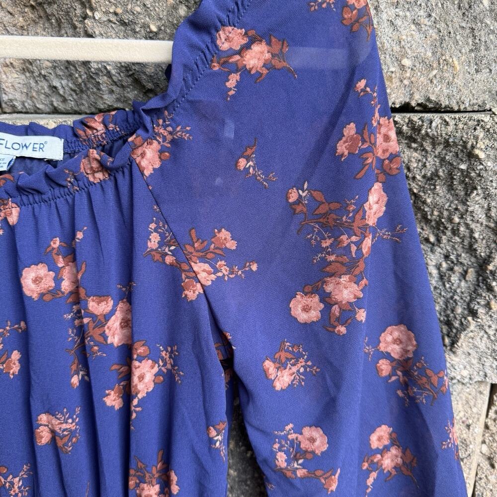 Wallflower Boho Cottagecore Womens Dress, XS Romantic Tiered - Picture 4 of 10